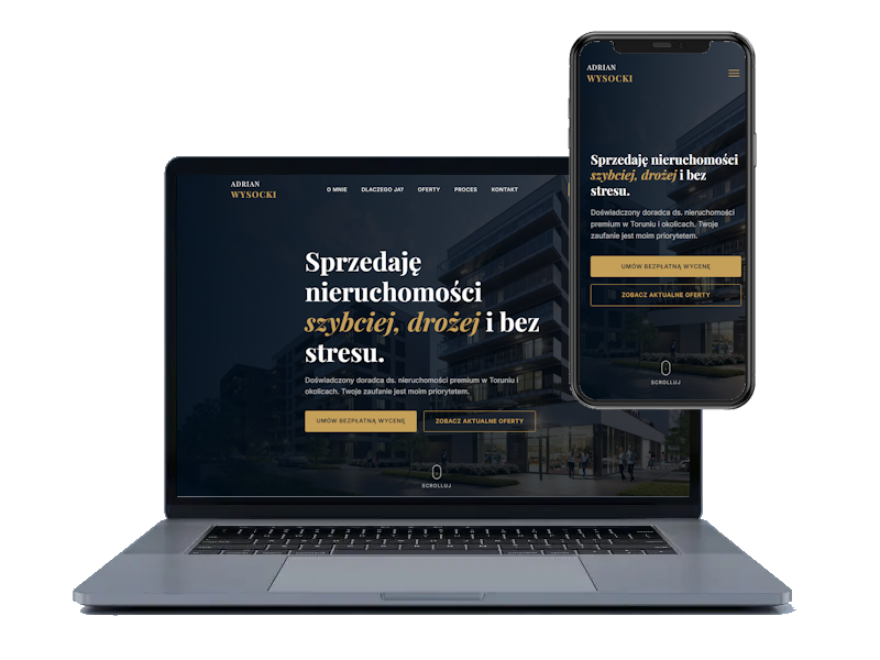 Projekt strony dla Agenta Nieruchomości