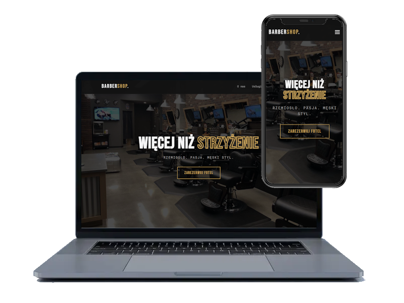 Realizacja strony dla BarberShop
